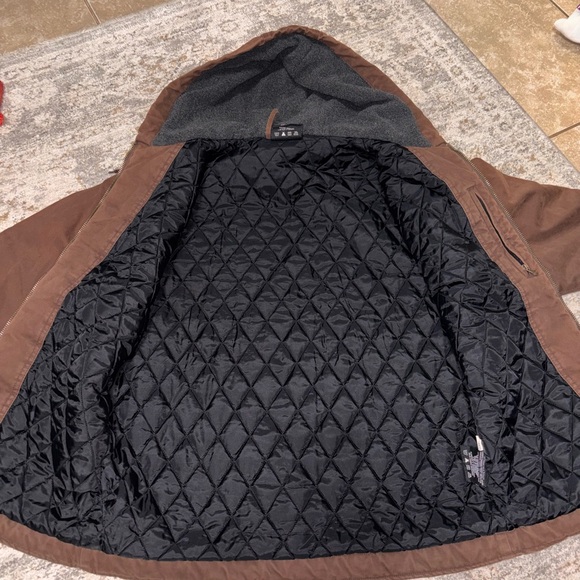 Vintage Dickies Dark Brown Hooded Performance Jacket - Picture 6 of 7